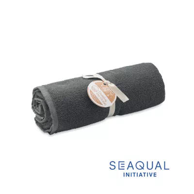 Ręcznik żakardowy SEAQUAL® 70x140 cm 500 g/m² SAND - Szary (MO2059-07)