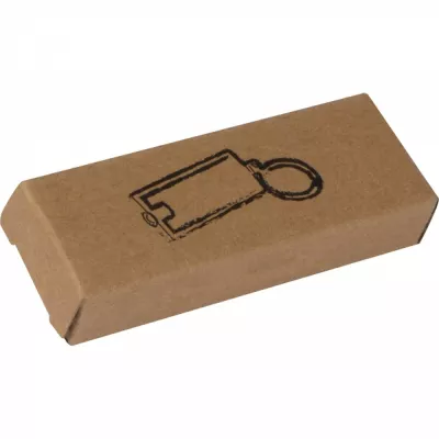 Brelok plastikowy AGUSTIN - szary (9231107)