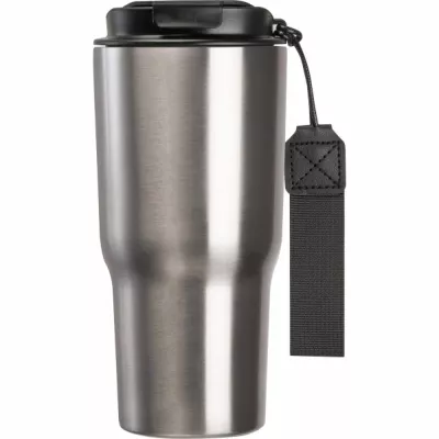 Kubek termiczny 550 ml ze stali z recyklingu DANA - szary (8523907)