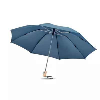 Parasol składany automatyczny 23" z RPET LEEDS - Niebieski (MO6265-04)