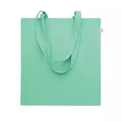 Torba z bawełny z recyklingu 140 g/m² VIVEKA COLOUR - Miętowy Zielony (MO2302-77)