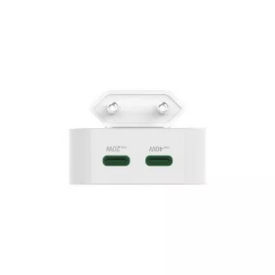 Składana ładowarka ścienna 40W Hama - biały (VH021-02)