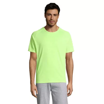 Koszulka sportowa męska raglan 140 g/m² Sol's SPORTY - Neon Yellow (S11939-NE)