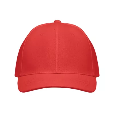 Czapka z daszkiem 6-panelowa 260 g/m² BUFFALO - Czerwony (MO1464-05)