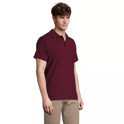 Koszulka polo męska piqué 210 g/m² Sol's SPRING II - Burgundy (S11362-BG)