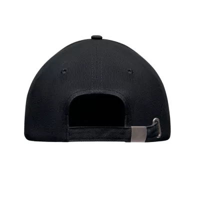 Czapka z daszkiem 5-panelowa 260 g/m² LONG BEACH SINGA - Czarny/Granatowy (MO6875-81)