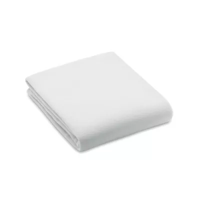 Koc polarowy RPET 120x150 cm 130 g/m² BOGDA - Bialy (MO6805-06)