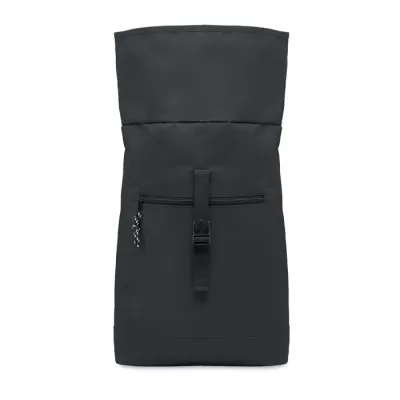 Plecak rolltop na laptop 15" z poliestru 600D IREA - Czarny (MO2170-03)