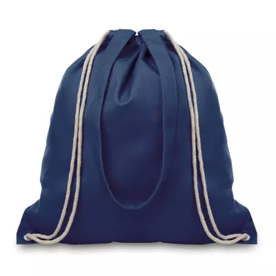 Torba płócienna barwiona ze sznurkiem 220 g/m² MOIRA - Niebieski (MO9041-04)