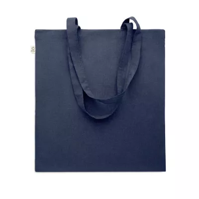 Torba z bawełny z recyklingu 140 g/m² VIVEKA COLOUR - Niebieski (MO2302-04)