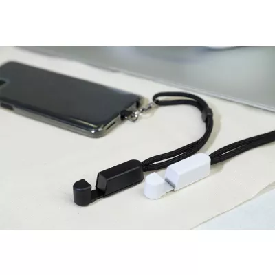 CuffStand Opaska na nadgarstek z uchwytem na telefon komórkowy RPET - biały (AP800804-01)