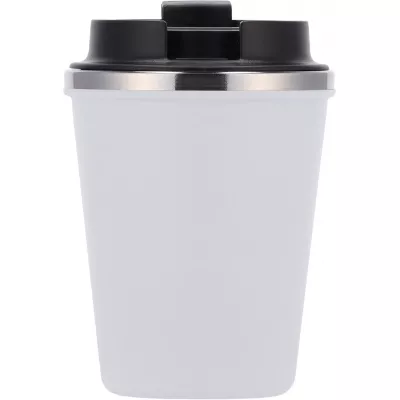 Kubek termiczny 350 ml z powłoką z recyklingu METODY - biały (8496206)