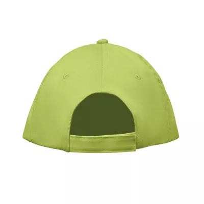 Czapka z daszkiem 5-panelowa z bawełny 180 g/m² SUNNY - Limonka (MO2345-48)