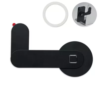 Magnetyczny uchwyt na telefon z aluminium SCREENTACH - Czarny (MO3160-03)