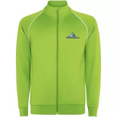 Męska bluza Valier z zamkiem błyskawicznym na całej długości - Fluor Green (R0437-FLGREEN)
