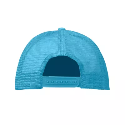 Czapka trucker 5-panelowa 150 g/m² BUBBLE - Biały/Turkusowy (MO2269-86)