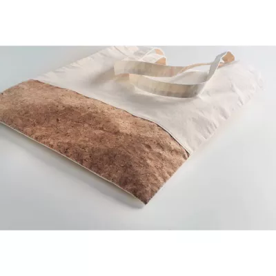 Torba bawełniana z korkową wstawką 160 g/m² ILLA TOTE - Bezowy (MO9517-13)
