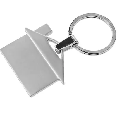 Brelok metalowy House - srebrny (R73306.O)