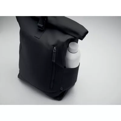 Plecak z bawełny z recyklingu 390 g/m² KAMET - Czarny (MO2552-03)