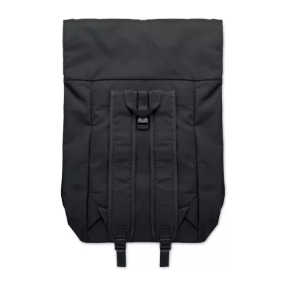 Plecak rolltop na laptop 15" z poliestru 600D IREA - Czarny (MO2170-03)
