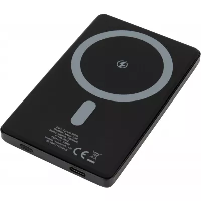 Power bank 5000 mAh z ładowarką indukcyjną Magsafe DONETSK - czarny (395803)