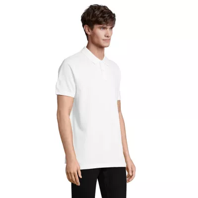 Koszulka polo unisex z czesanej bawełny Sol's PULSE - Bialy (S04502-WH)