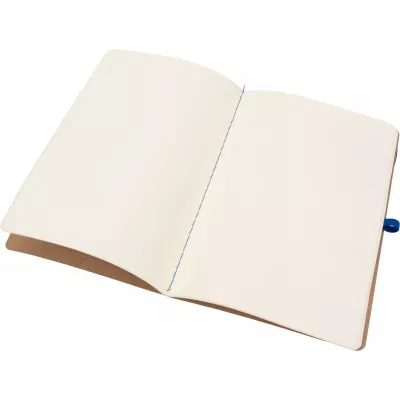 Notatnik A5 z czystymi stronami i długopisem z materiałów z recyklingu CHLOE - niebieski (2377604)