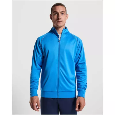 Męska bluza Valier z zamkiem błyskawicznym na całej długości - Fluor Yellow (R0437-FLYELLOW)