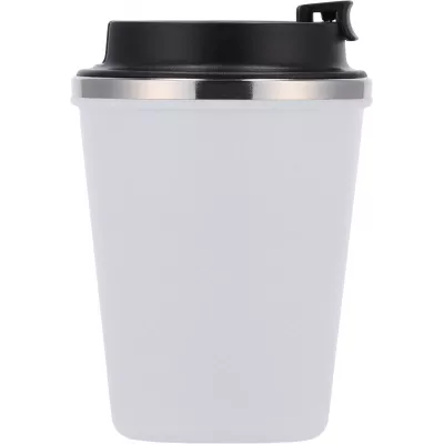 Kubek termiczny 350 ml z powłoką z recyklingu METODY - biały (8496206)