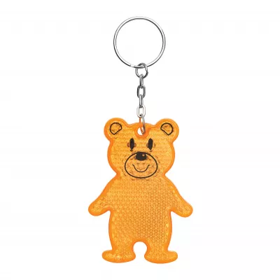 Brelok odblaskowy TEDDY - pomarańczowy (56-0402527)