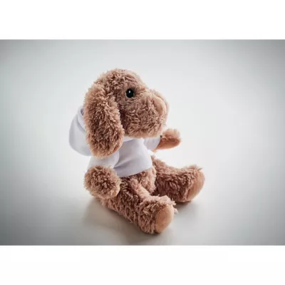 Maskotka piesek w bluzie z kapturem DOGGY - Bialy (MO6806-06)