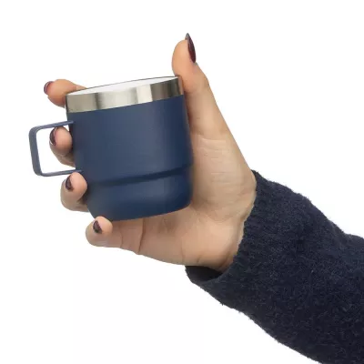 Kubek z powłoką ceramiczną wewnątrz 180 ml - niebieski (VB106-11)