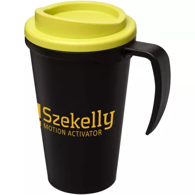 Kubek termiczny z serii Americano® Grande o pojemności 350 ml - Czarny-Limonka (21000416)