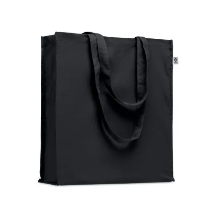 Torba z bawełny organicznej 220 g/m² BENTE COLOUR - Czarny (MO2197-03)