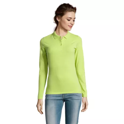Polo damskie 180 g/m² Sol's PERFECT LSL WOMEN - Apple Green (S02083-AG)