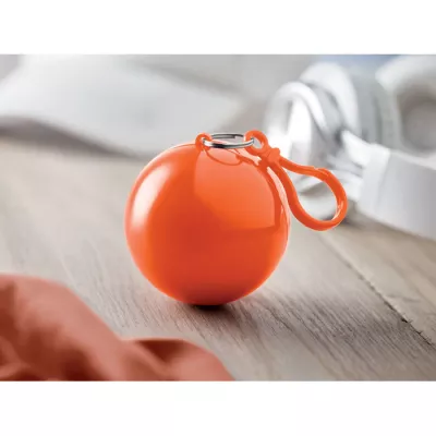 Ponczo przeciwdeszczowe w etui z karabińczykiem NIMBUS - Pomaranczowy (MO7421-10)