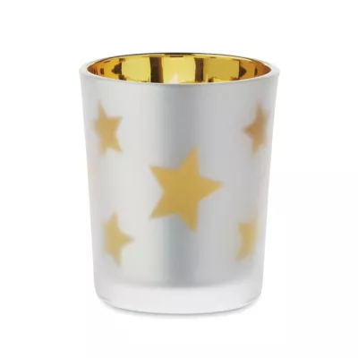 Świeczka LED tealight w szklanym słoiku LANDLE - Matowy Zloty (CX1572-98)