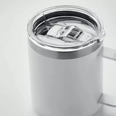 Kubek termiczny ze stali z recyklingu 300 ml INARI - Bialy (MO6934-06)