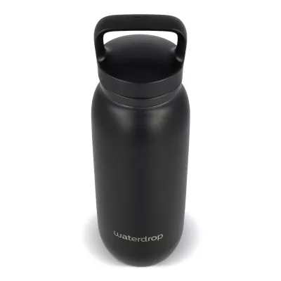 Termiczna butelka uniwersalna Waterdrop z ustnikiem 600 ml - czarny (LT47000-N0002)