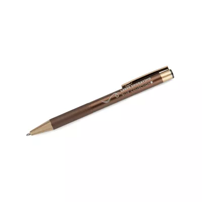Długopis reklamowy metalowy VITE - brązowy (19689-09)