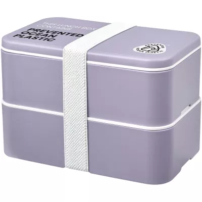 MIYO POP dwupoziomowe pudełko śniadaniowe 700+700 ml - Liljowy (21077940)