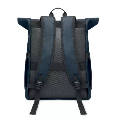 Plecak rolltop na laptop RPET 600D BANGKOK ROLL - Niebieski (MO2643-04)