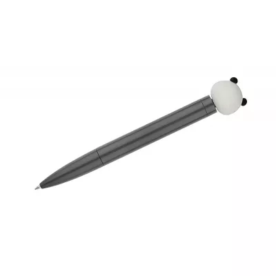 Długopis ze spinerem SKIPPI - Jabłko - szary (19828-14)