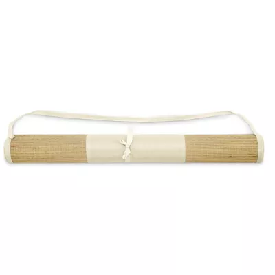 Mata plażowa ze słomy zwijana 180x60 cm RAFIA - Bezowy (MO2833-13)