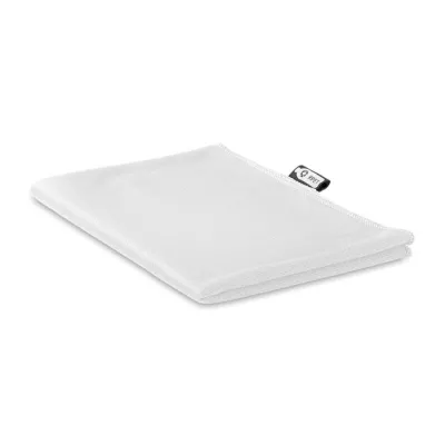 Ręcznik sportowy RPET z workiem 30x80 cm TUKO RPET - Bialy (MO9918-06)