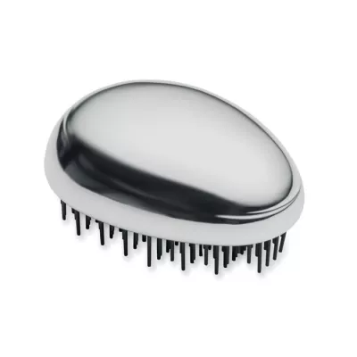 Szczotka do włosów przeciw plątaniu BRUSH - Srebrny Blyszczacy (MO3163-17)