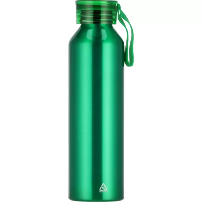 Butelka z aluminium z recyklingu CORK 600 ml - zielony (424709)
