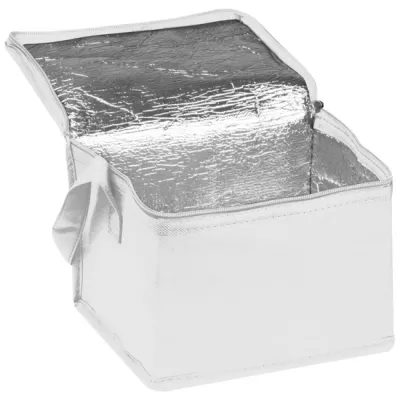 Torba termiczna non woven na 6 puszek 330 ml NIEBY - biały (154206)