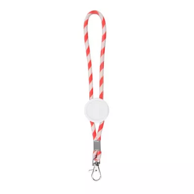 Regulowana smycz sznurkowa z karabińczykiem - Czerwony (IP14082152)