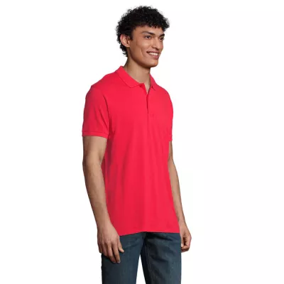 Polo męskie organiczne 170 g/m² Sol's PLANET MEN - Czerwony (S03566-RD)